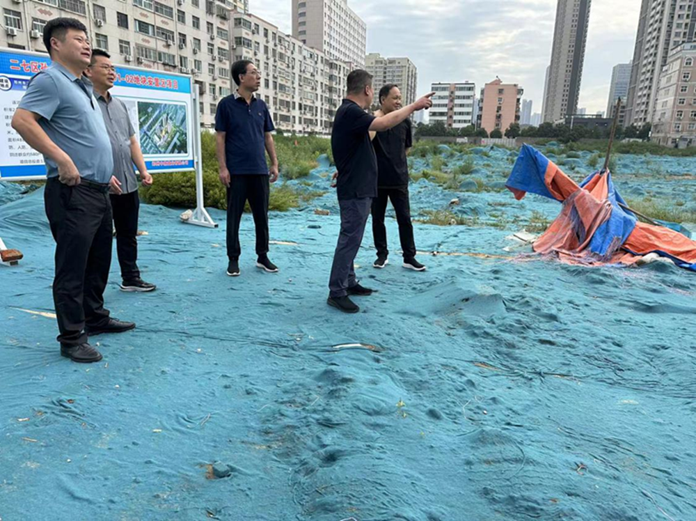 集團(tuán)公司黨委委員、副總經(jīng)理張巖到侯寨新鎮(zhèn)區(qū)安置區(qū)調(diào)研項(xiàng)目建設(shè)工作